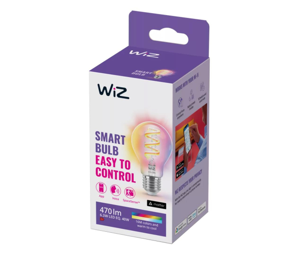 WiZ Wi-Fi BLE A60 E27 922-65 RGB CL 1PF/6 - 1182625 - zdjęcie 2